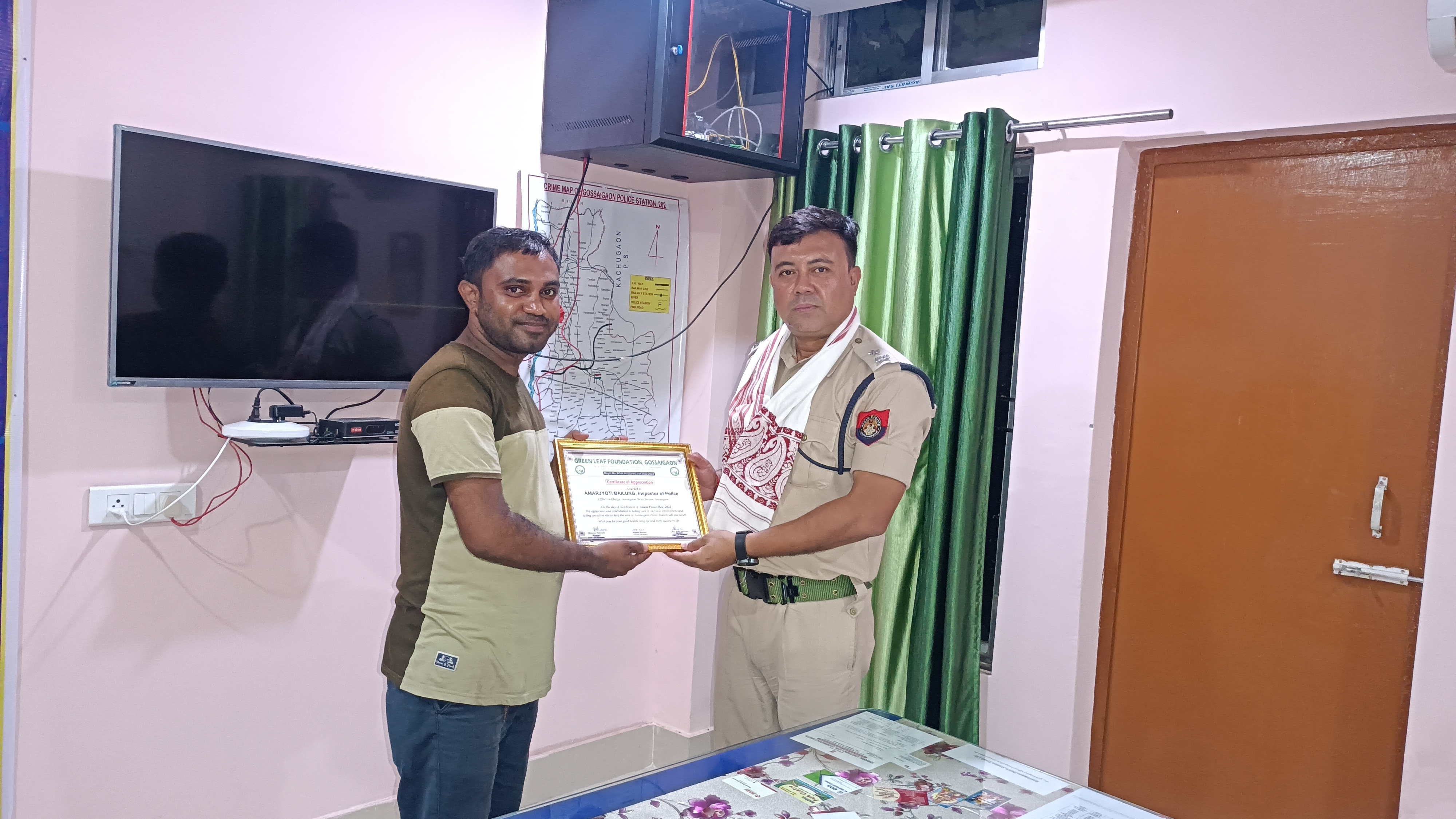 Assam Police Day Celebration by Green Leaf Foundation